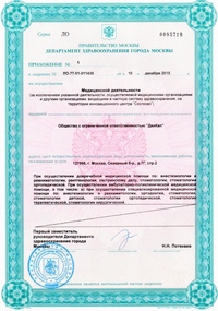 лицензия стоматологии Президент в Отрадном